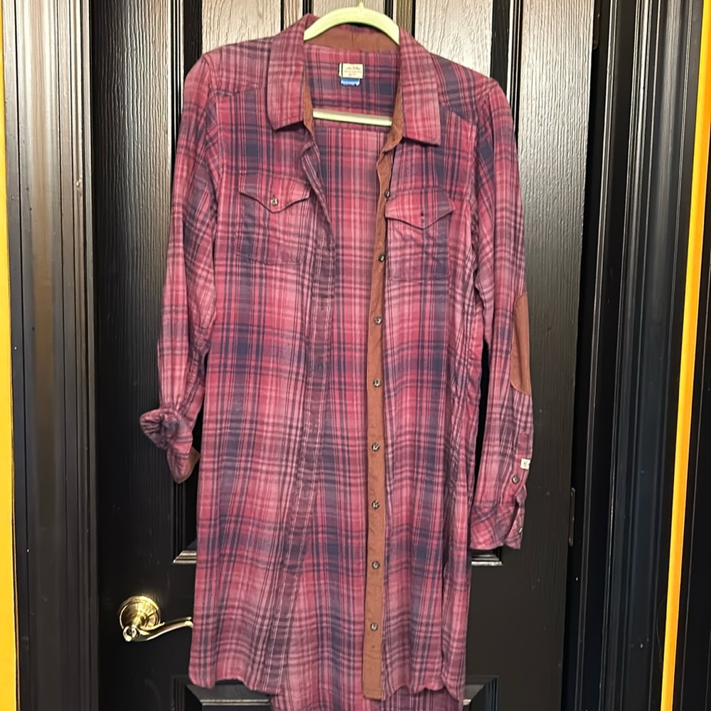 Long button down flannel
